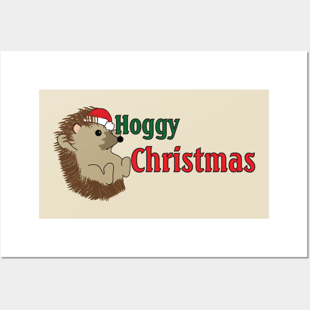 Hoggy Christmas Wall Art by ladyshiro42